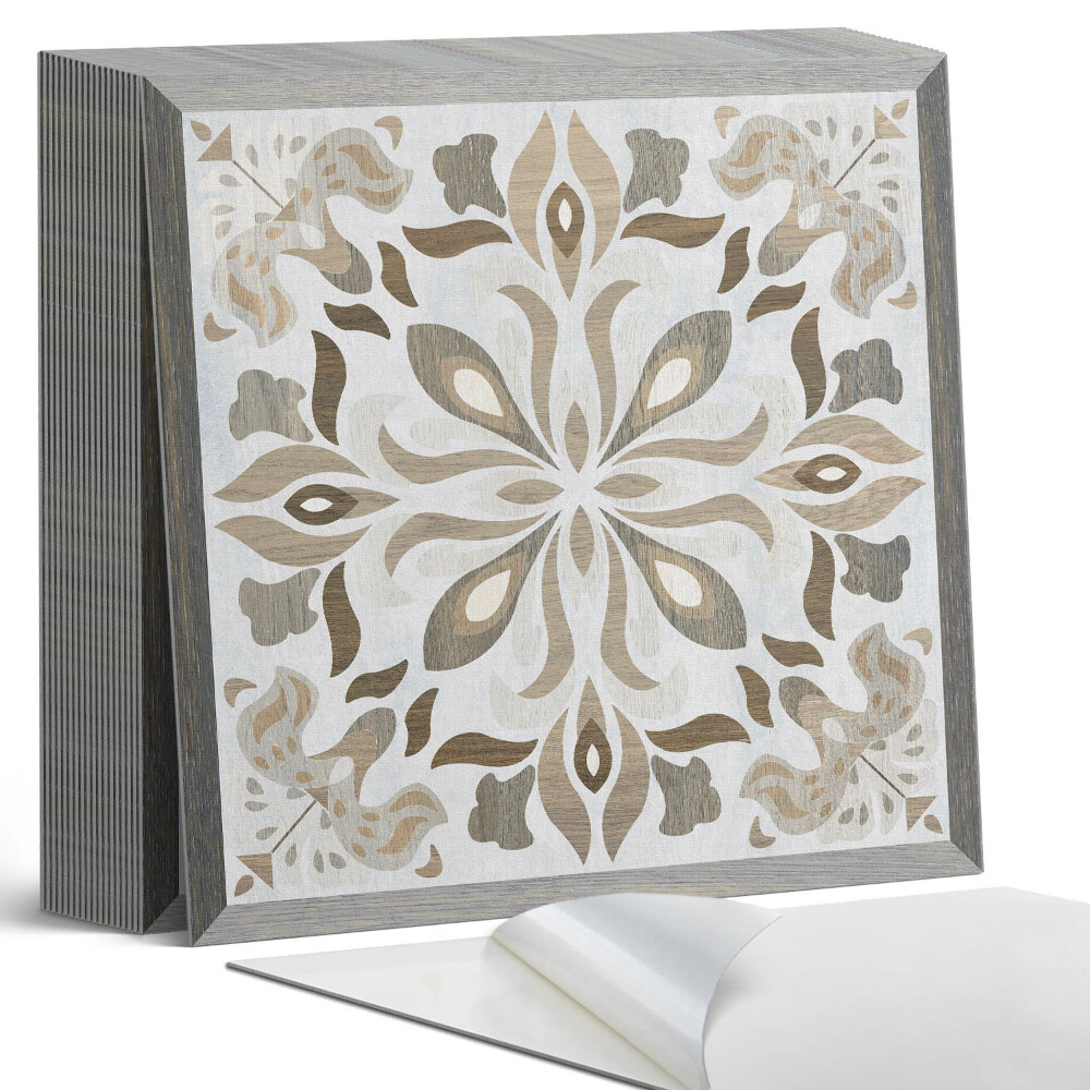 Samolepící dlaždice Symetrický květinový vzor