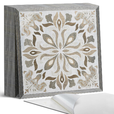 Samolepící dlaždice Symetrický květinový vzor