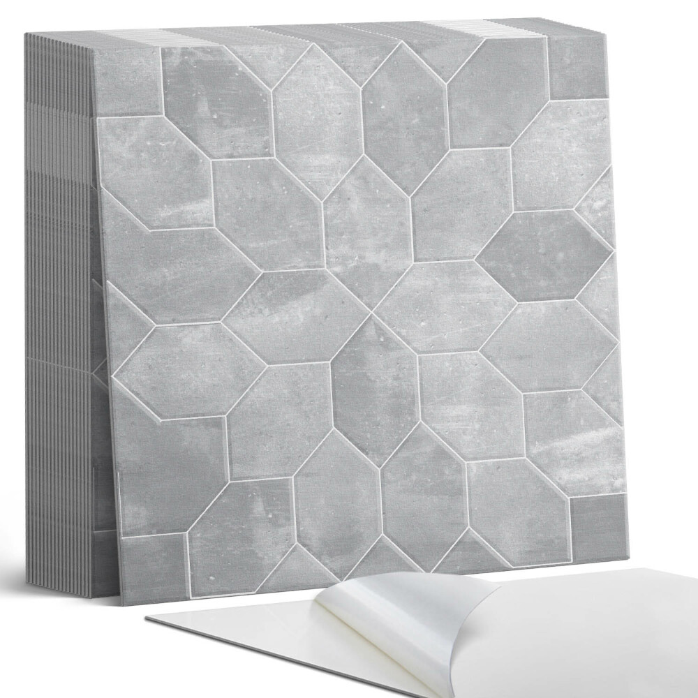 Samolepící dlaždice na podlahu Mozaikový šestihranný vzor v moderním stylu