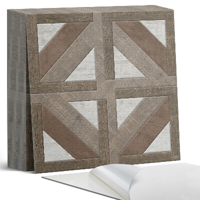 Vinylové dlaždice Dřevěné tvary v betonové formě