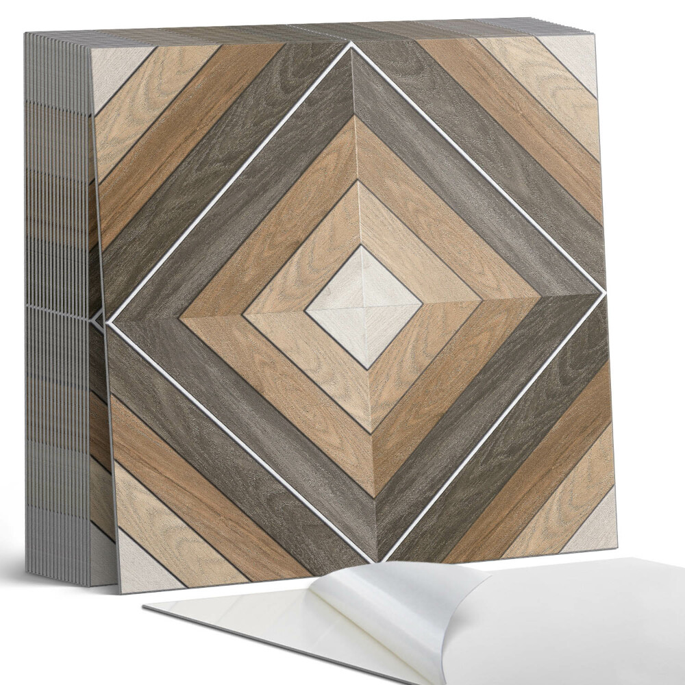 Samolepící dlaždice na podlahu Kosočtverce v geometrickém tvaru