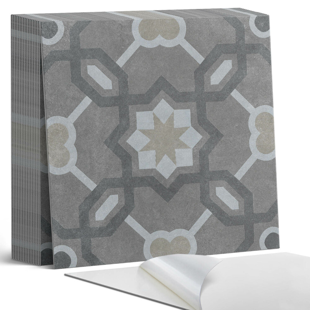 Samolepící dlaždice na podlahu Geometrie v módním vzoru dlaždic