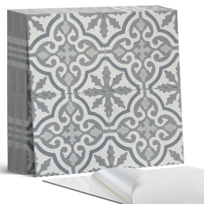 Samolepící dlaždice na podlahu Ornamentální mozaika v uměleckém stylu