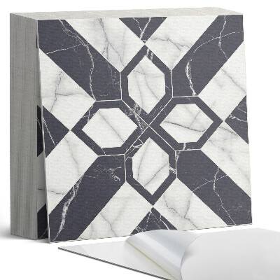 Samolepící dlaždice Mramorové postavy v geometrickém stylu