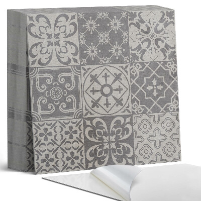 Samolepící dlaždice na podlahu Rozložení dlaždic tři krát tři