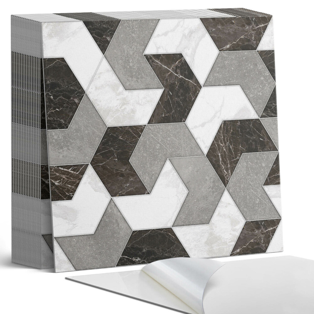 Samolepící dlaždice na podlahu Abstraktní tvary v geometrickém stylu