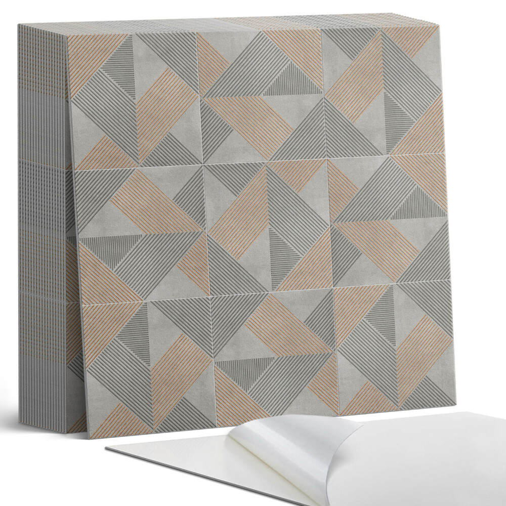 Samolepící dlaždice na podlahu Vzor trojúhelníkových tvarů