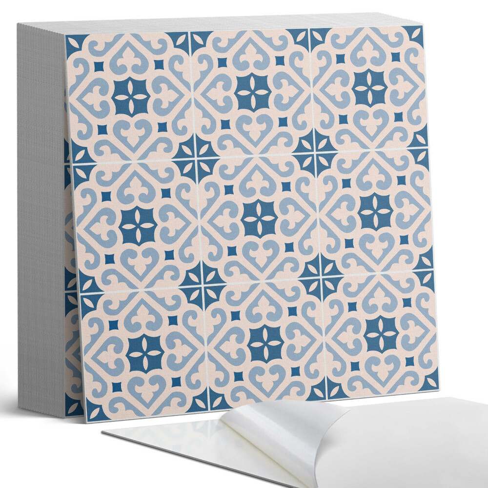 Samolepící dlaždice Vzor s dekoracemi na dlaždicích