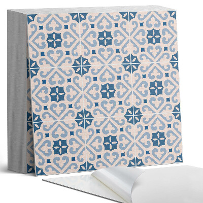 Samolepící dlaždice Vzor s dekoracemi na dlaždicích