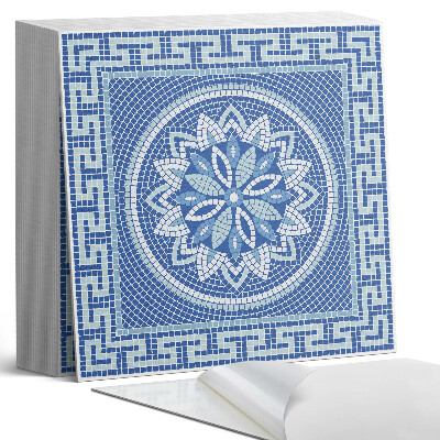 Samolepící dlaždice Mozaikový vzor s květinovým motivem