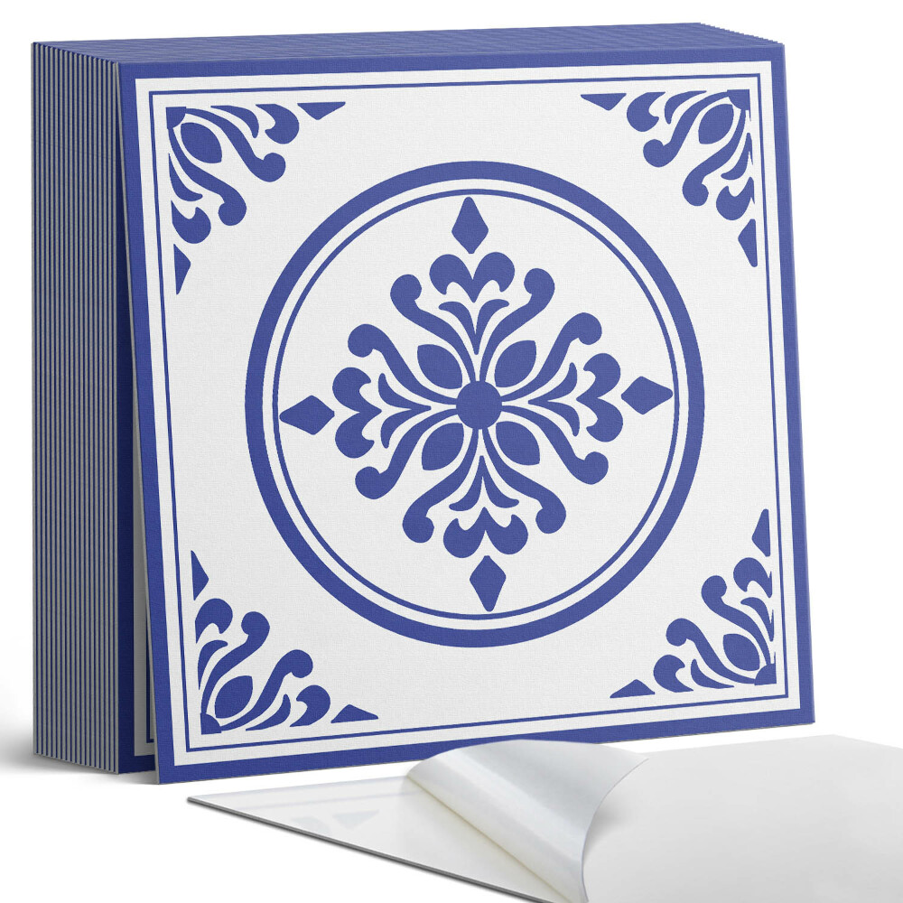 Vinylové dlaždice Květinový vzor s kruhy