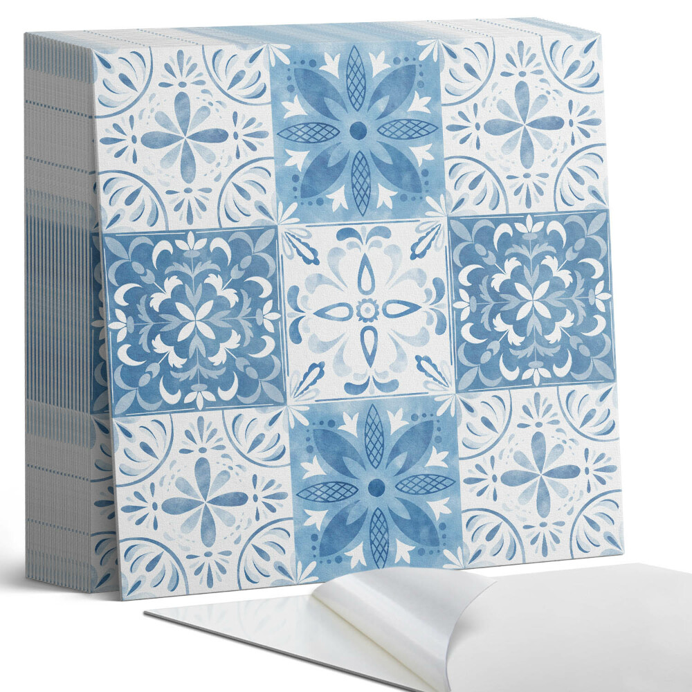 Vinylové dlaždice Květinový motiv ve stylových dlaždicích