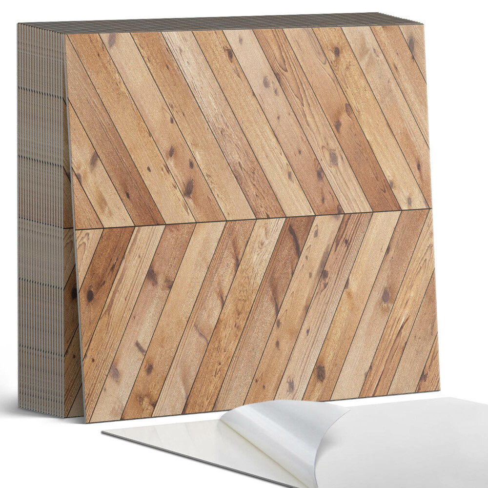 Samolepící dlaždice na podlahu Motiv desek v uměleckém diagonálním uspořádání