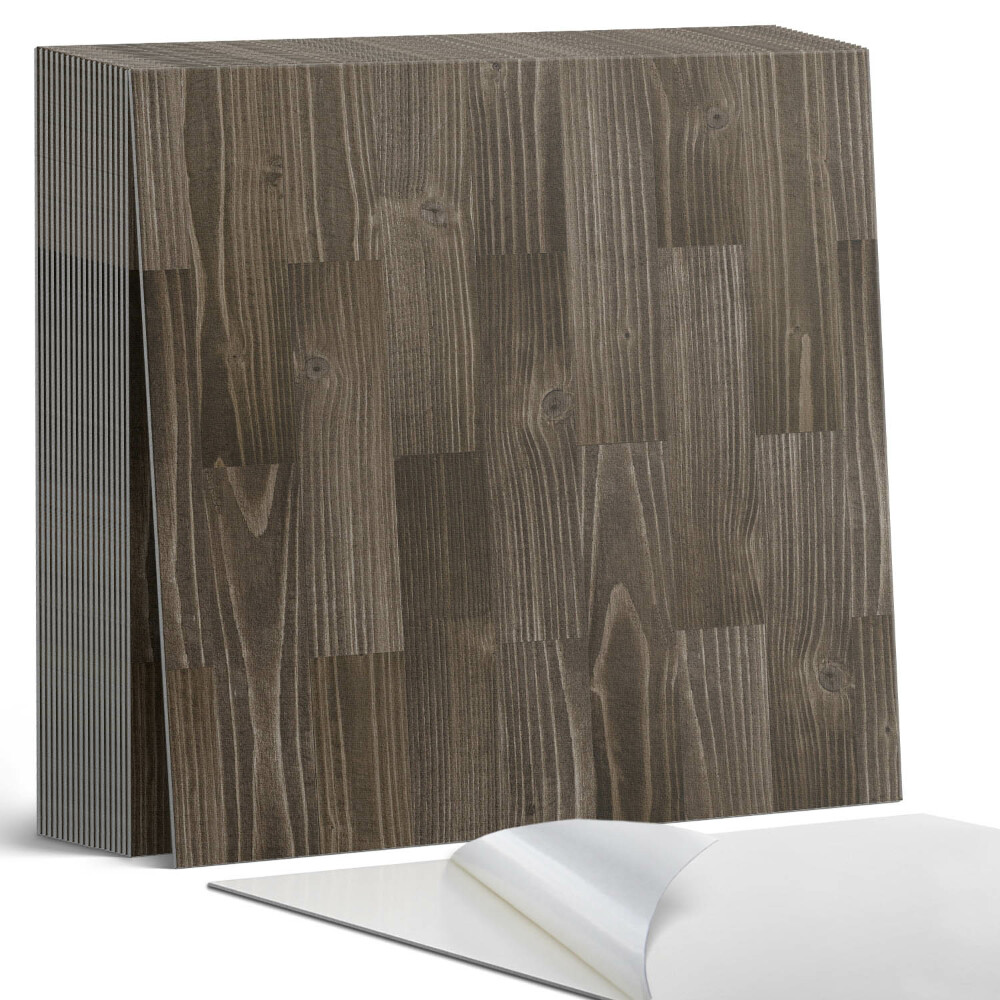 Samolepící dlaždice na podlahu Rustikální prkna v aranžmá