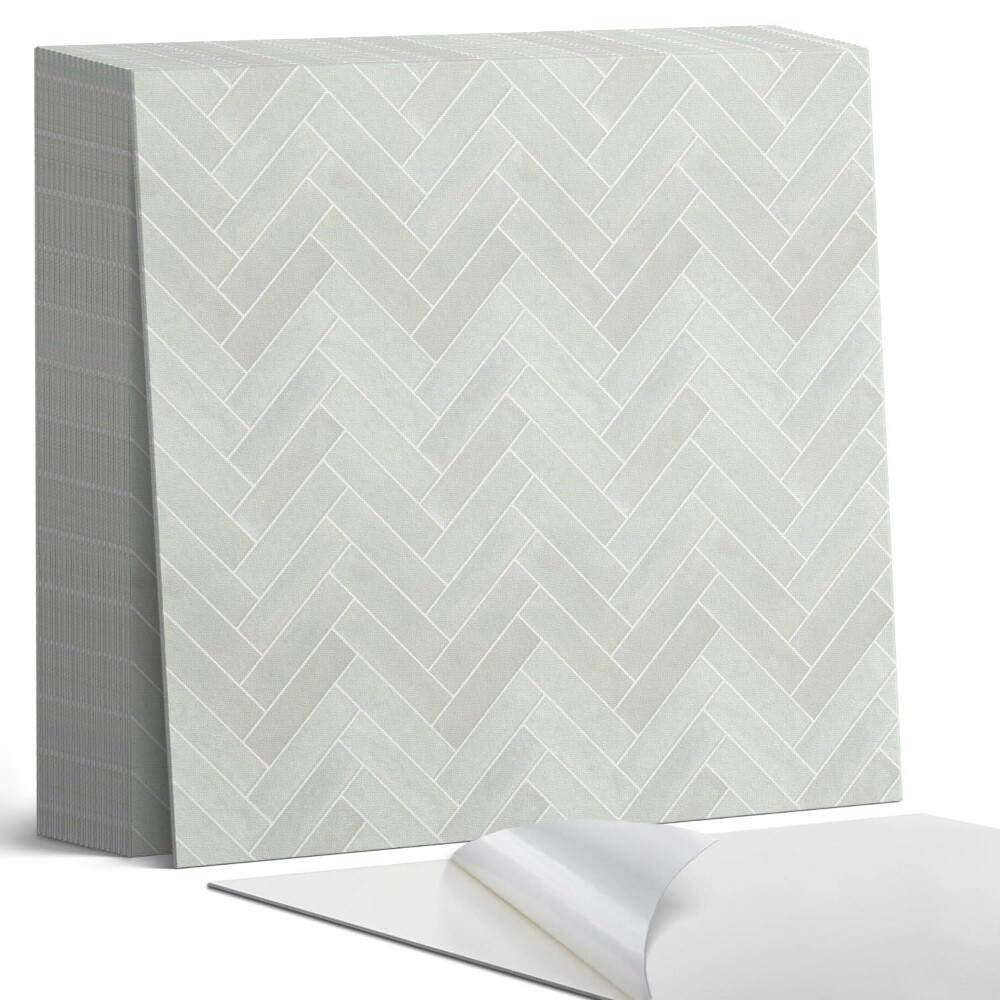 Samolepící dlaždice na podlahu Stylový vzor rybí kosti