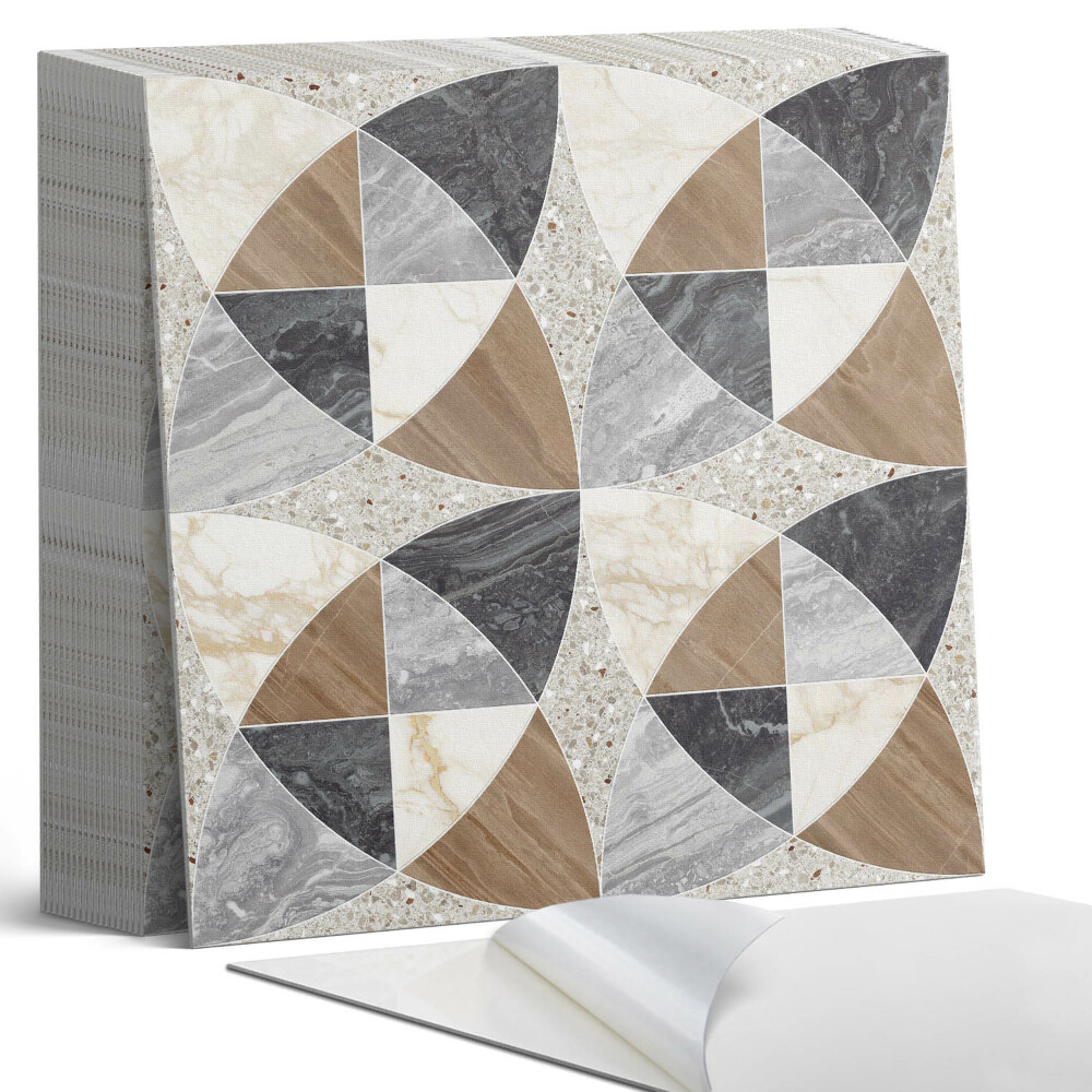 Samolepící dlaždice na podlahu Dlaždicové geometrické tvary