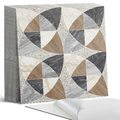 Samolepící dlaždice na podlahu Dlaždicové geometrické tvary