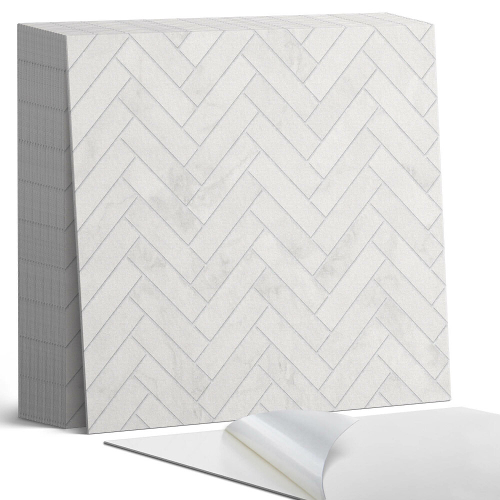 Samolepící dlaždice Prostorový motiv rybí kosti