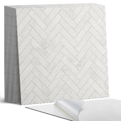 Samolepící dlaždice Prostorový motiv rybí kosti