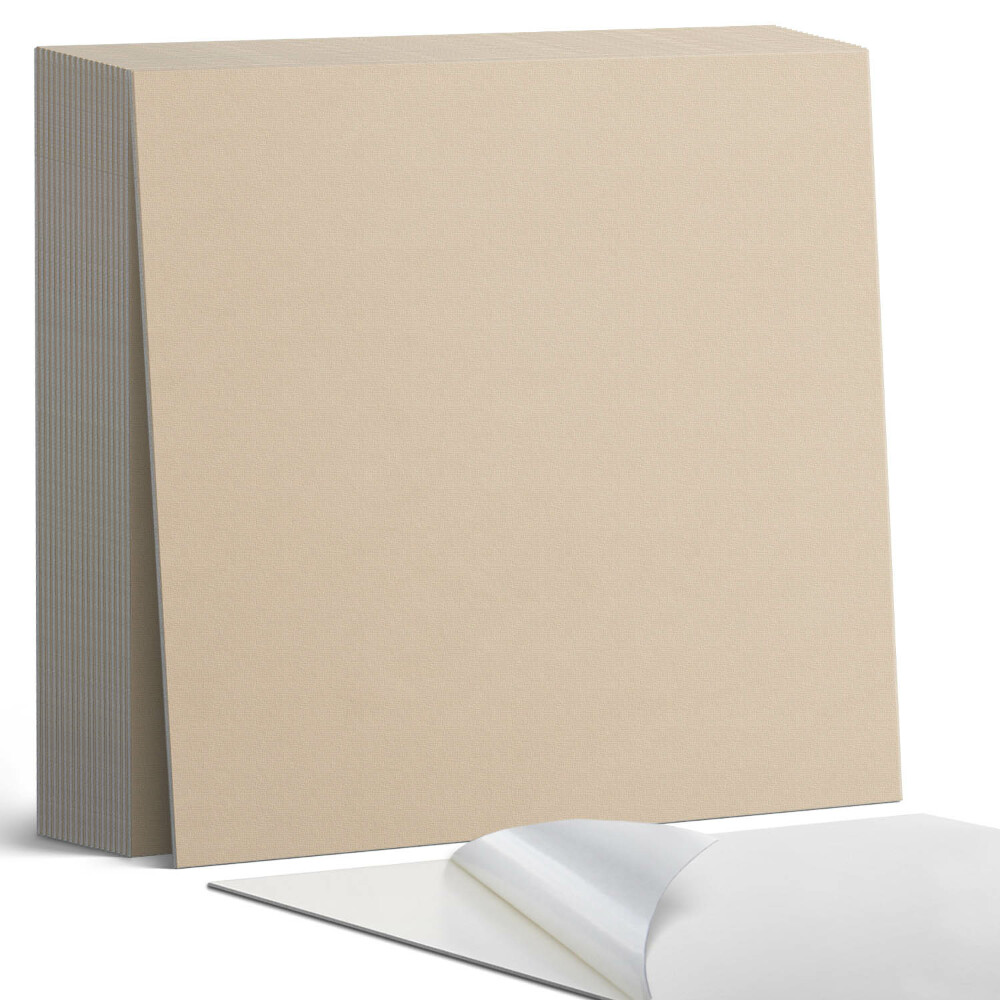 Samolepící dlaždice na podlahu Béžový rytmus