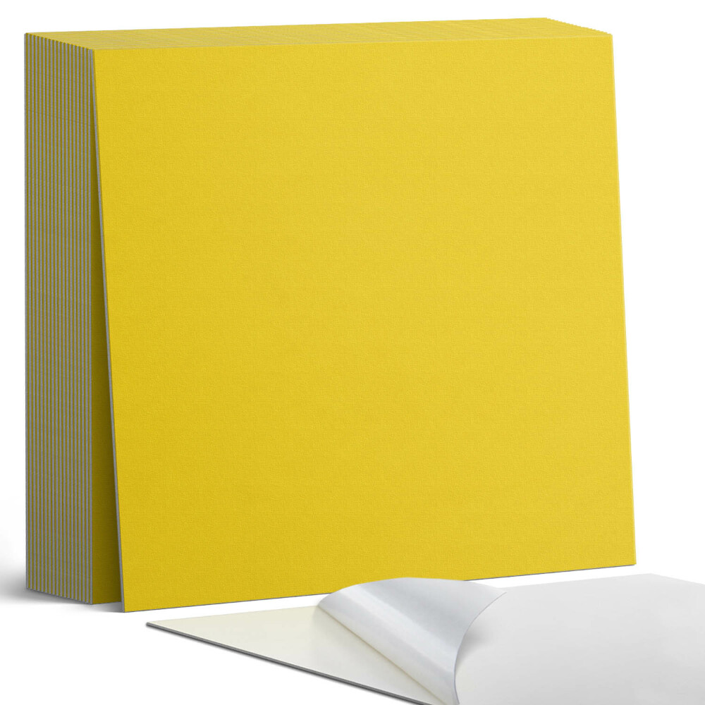 Samolepící dlaždice Zářivá žlutá