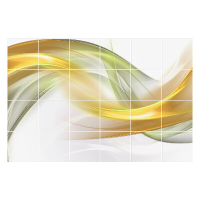 Samolepka na dlaždice Dynamické vlny a linie