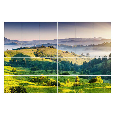 Nálepka na dlaždice Malebná horská krajina