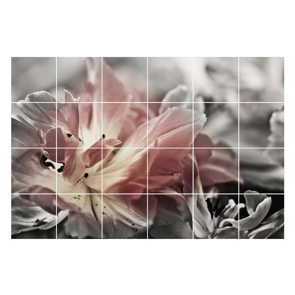 Nálepka na dlaždice Detail květinového detailu