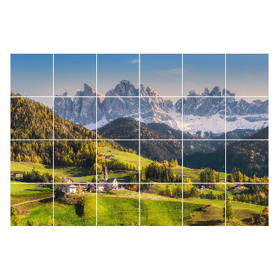 Nálepka na dlaždice Malebná horská krajina