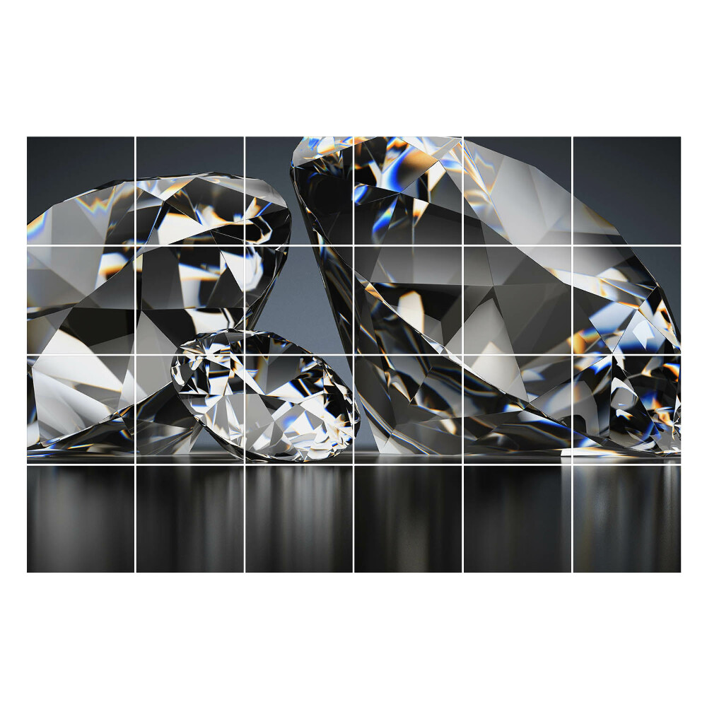 Nálepka na dlaždice Lepkavé diamanty