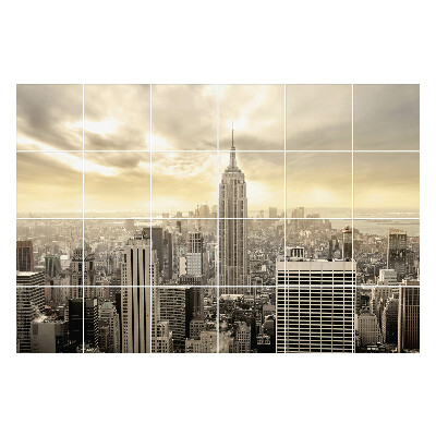 Samolepka na dlaždice Moderní panorama města