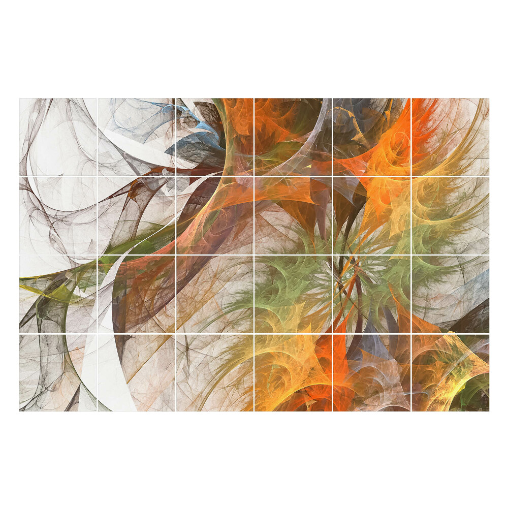 Nálepka na dlaždice Abstraktní fraktální vzor