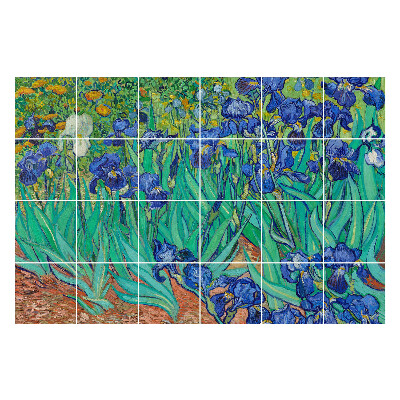 Samolepka na dlaždice Květiny v zahradě