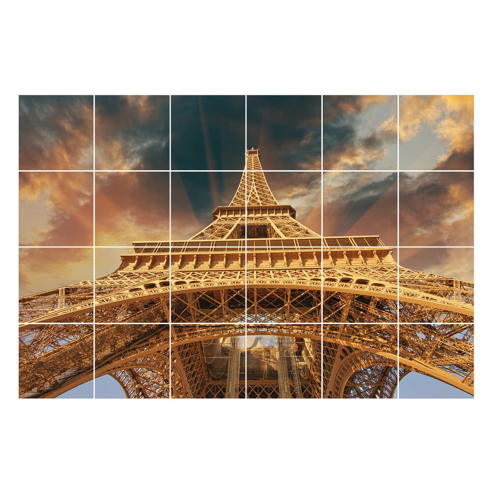 Nálepka na dlaždice Věž v oblacích