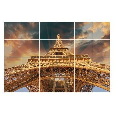 Nálepka na dlaždice Věž v oblacích