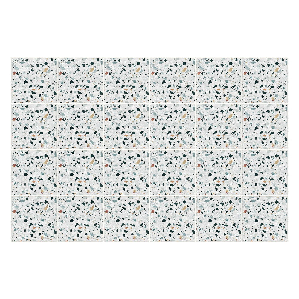 Samolepka na dlaždice Abstraktní tvary a skvrny