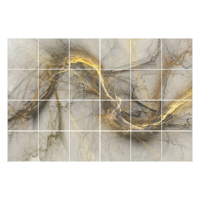 Samolepka na dlaždice Abstraktní linie a tvary