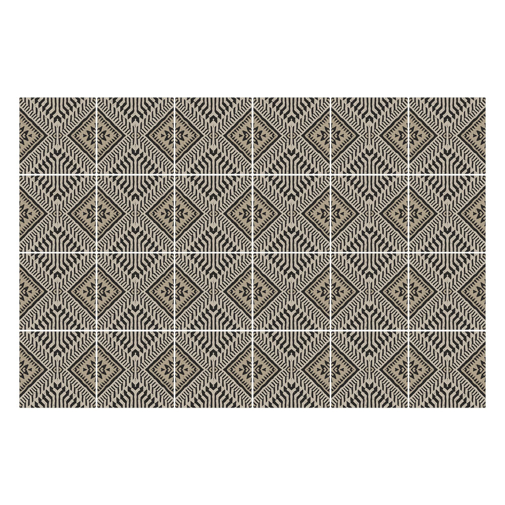 Samolepka na dlaždice Geometrické motivy kosočtverců