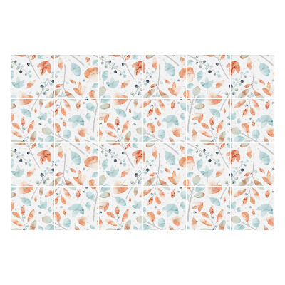 Nálepka na dlaždice Květinové motivy listů