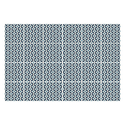 Samolepka na dlaždice Geometrické obrazce v mřížce