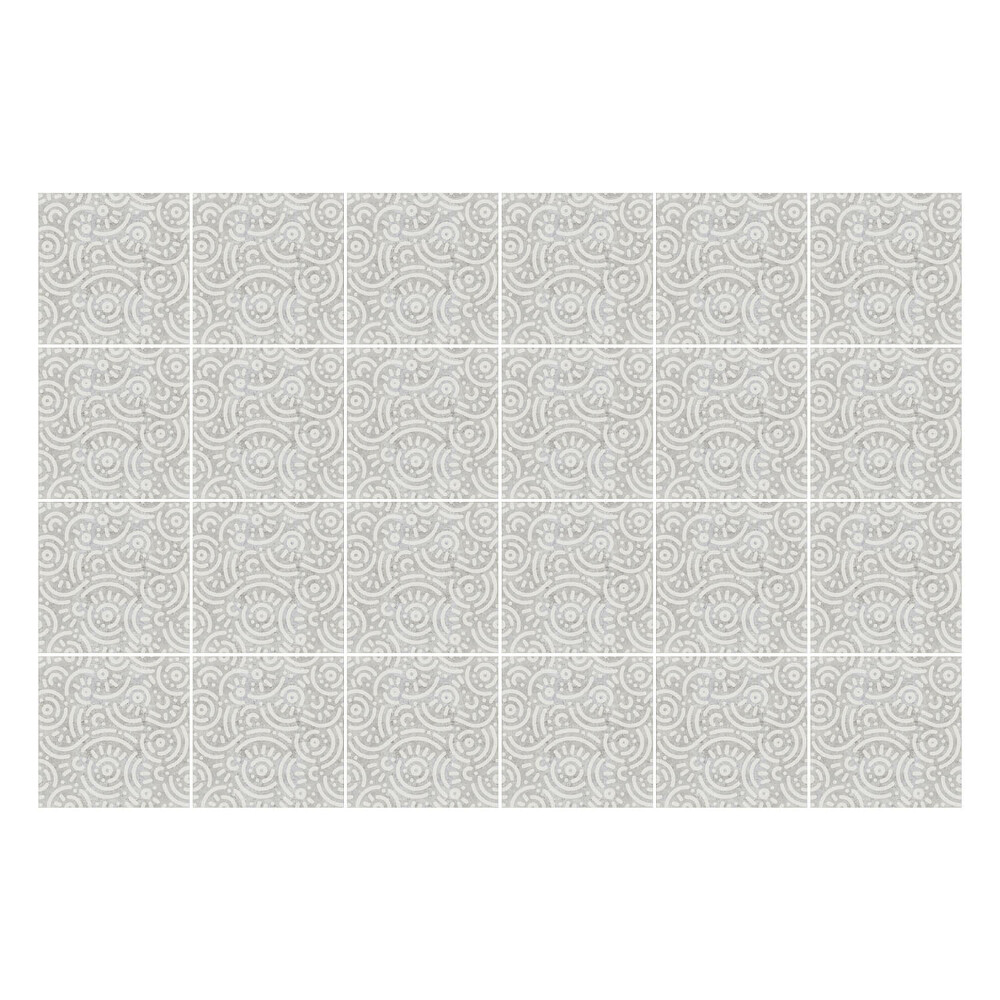 Samolepka na dlaždice Vlny a spirály v pohybu