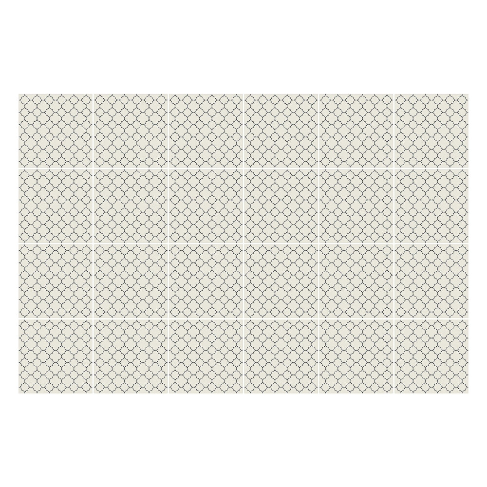 Nálepka na dlaždice Šestiúhelníkové motivy v mřížce