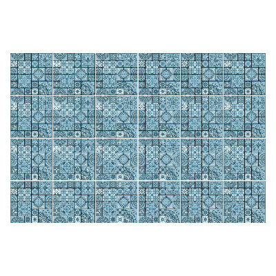 Nálepka na dlaždice Geometrické motivy v mřížce