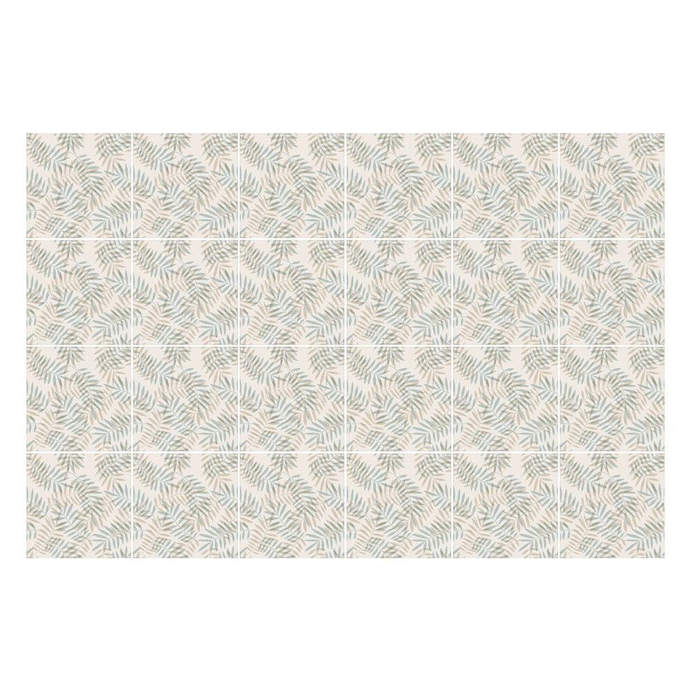 Samolepka na dlaždice Listy v jemném uspořádání