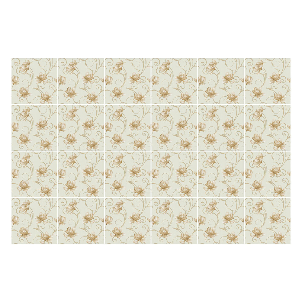 Samolepka na dlaždice Křehké květiny na pozadí