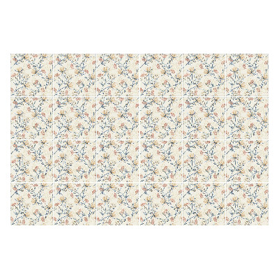 Nálepka na dlaždice Květinový motiv na pozadí