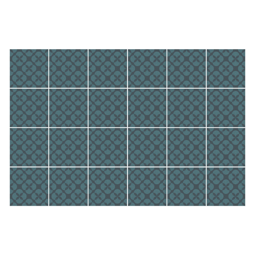 Nálepka na dlaždice Květinový motiv v síťovině