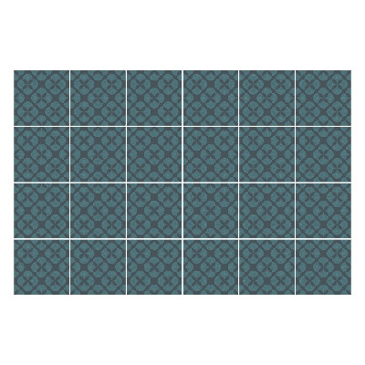 Nálepka na dlaždice Květinový motiv v síťovině