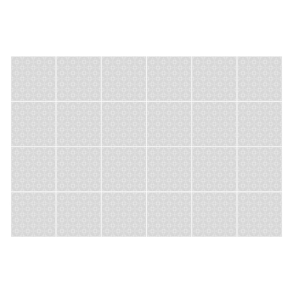 Samolepka na dlaždice Geometrické obrazce v mřížce