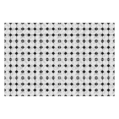 Nálepka na dlaždice Šestiúhelníky v mřížce